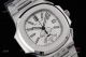 New Swiss Replica Patek Philippe Nautilus Silver Case White Dial Chronograph Watch (2)_th.jpg